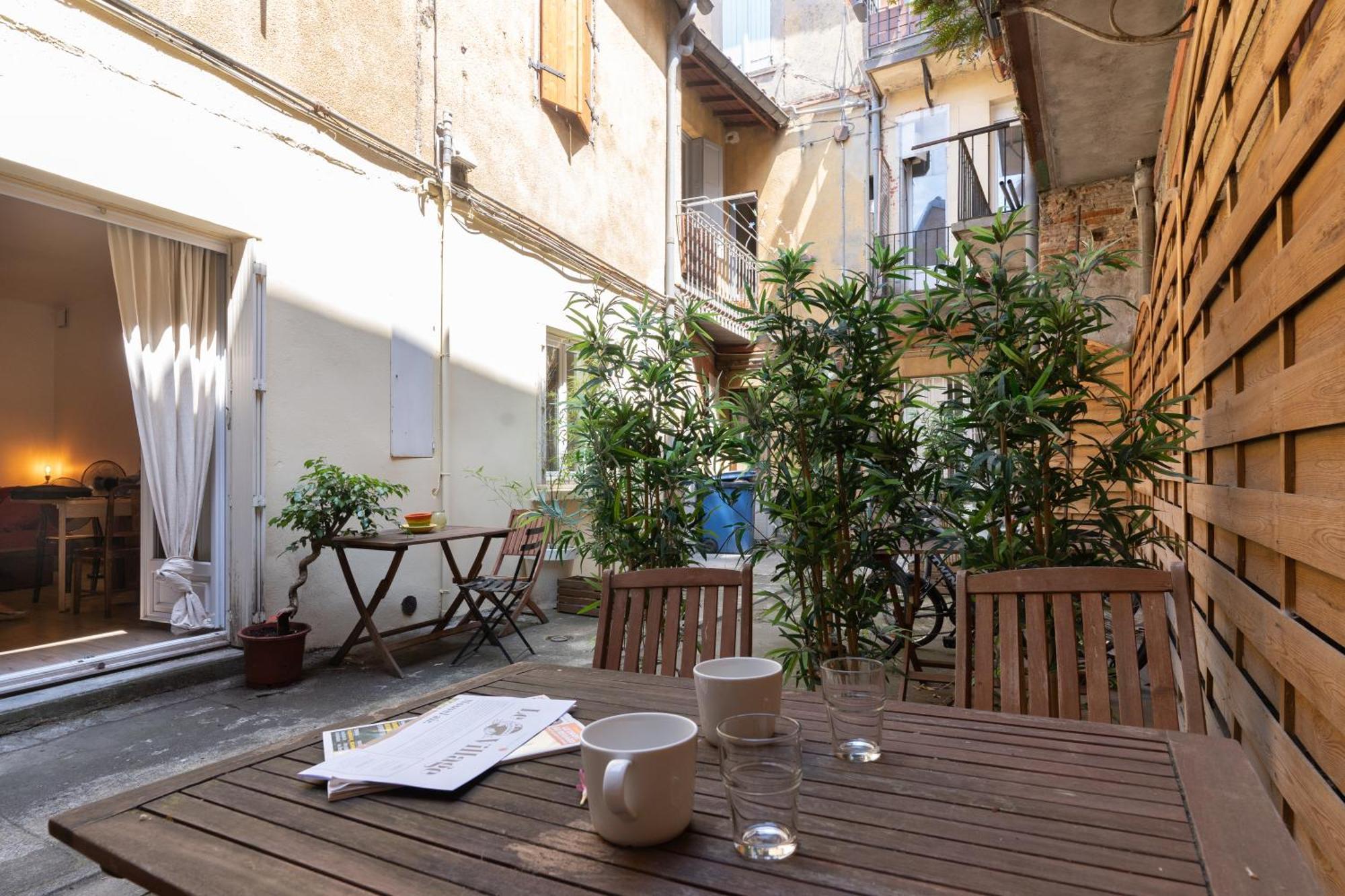 Ferienwohnung Le Patio Riquet Toulouse Exterior foto